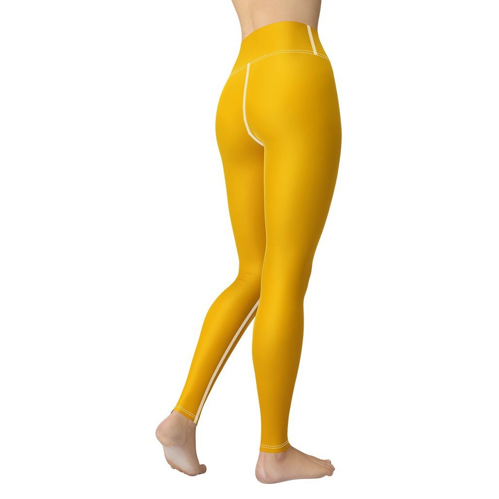 Mustard Yellow Yoga Leggings