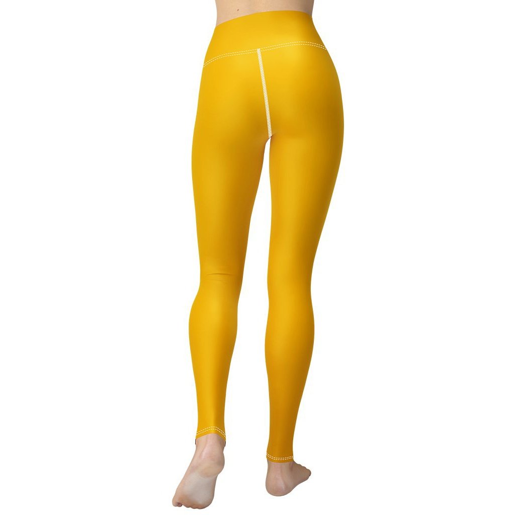 Mustard yellow yoga pants sale