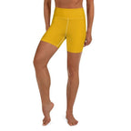 Mustard Yellow Yoga Shorts