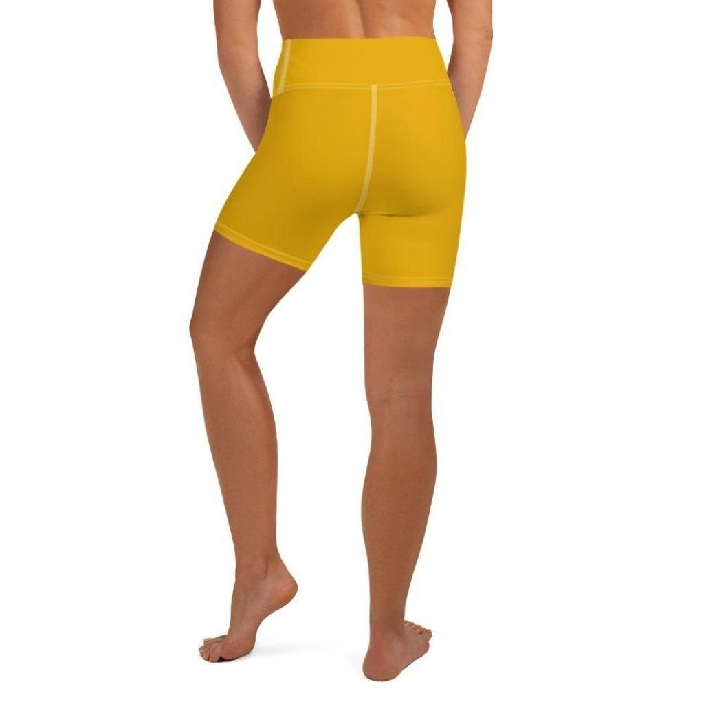 Mustard Yellow Yoga Shorts