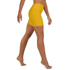 Mustard Yellow Yoga Shorts