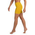 Mustard Yellow Yoga Shorts