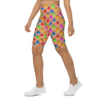 Naughty Christmas Lights Biker Shorts