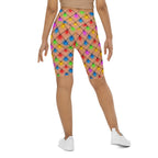 Naughty Christmas Lights Biker Shorts