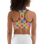 Naughty Christmas Lights Sports Bra