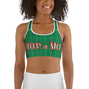 Naughty or Nice Sports Bra