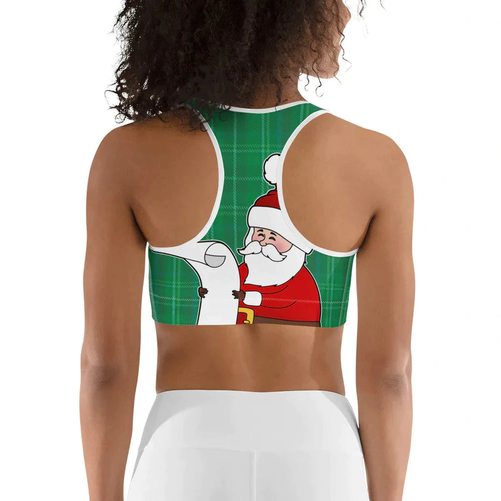 Naughty or Nice Sports Bra