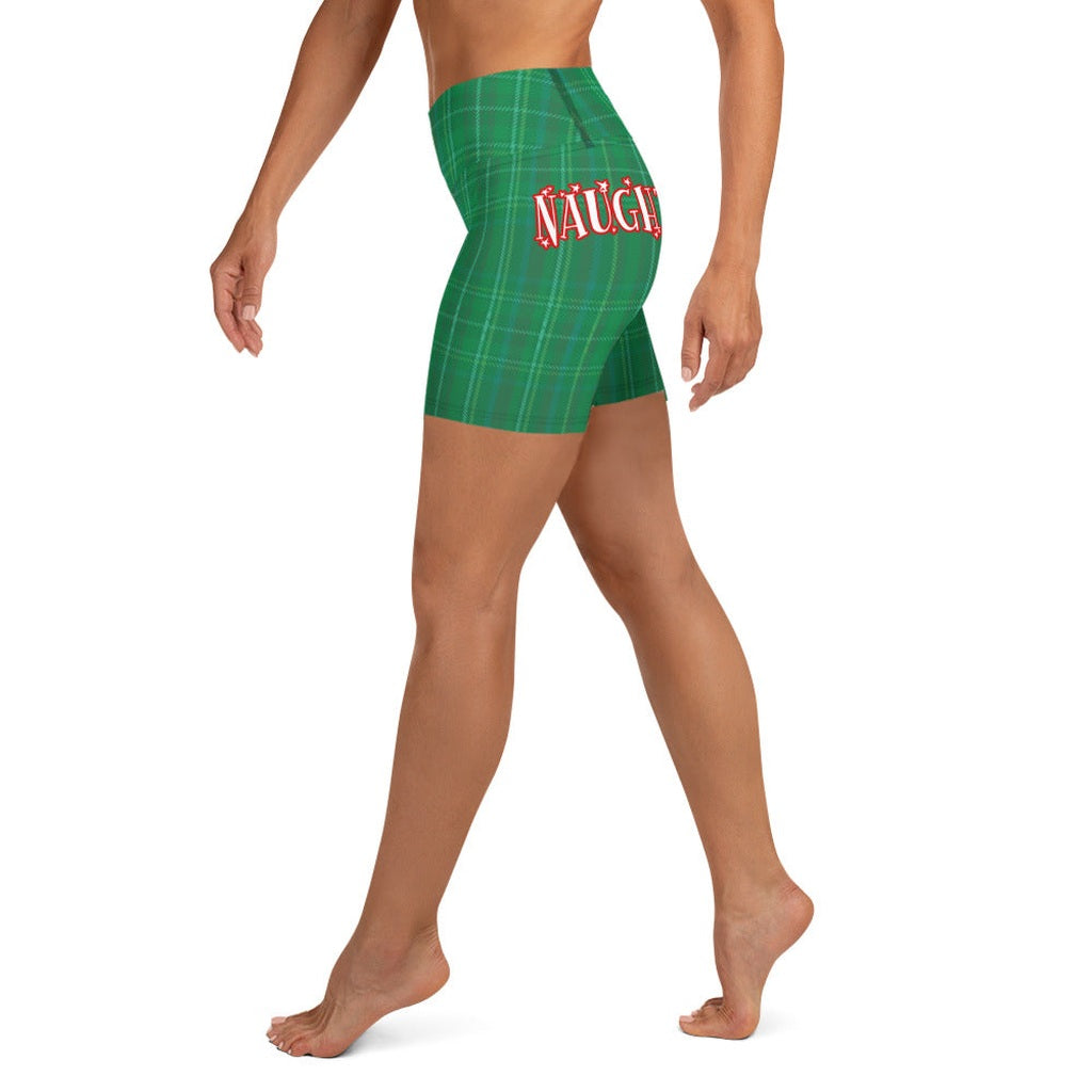Naughty or Nice Yoga Shorts