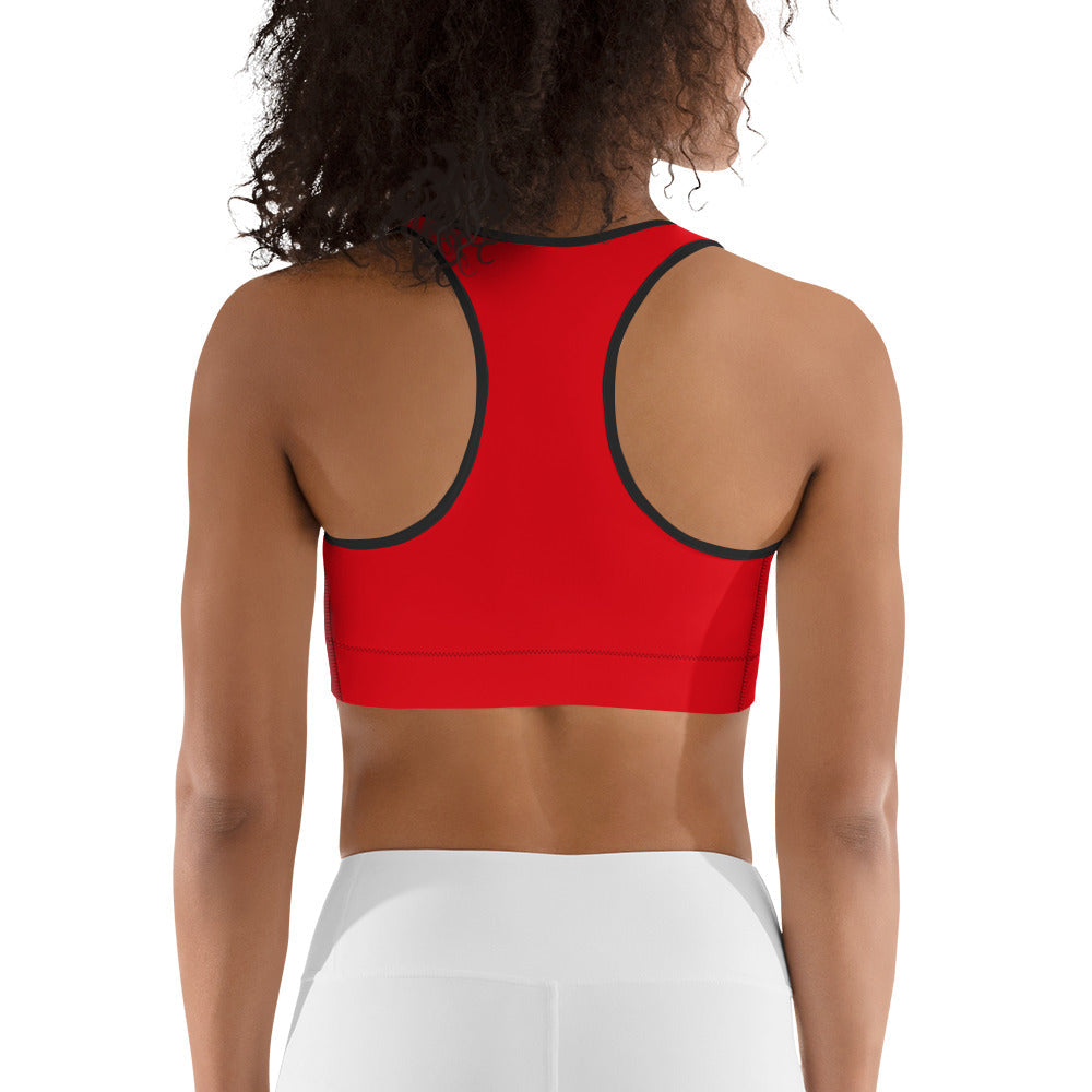 Naughty Santa Outfit Sports Bra