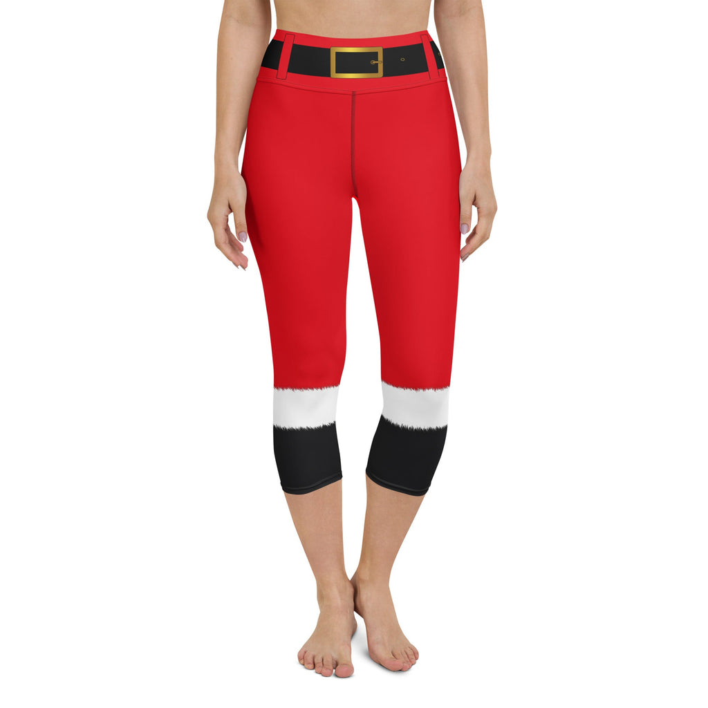 Naughty Santa Outfit Yoga Capris