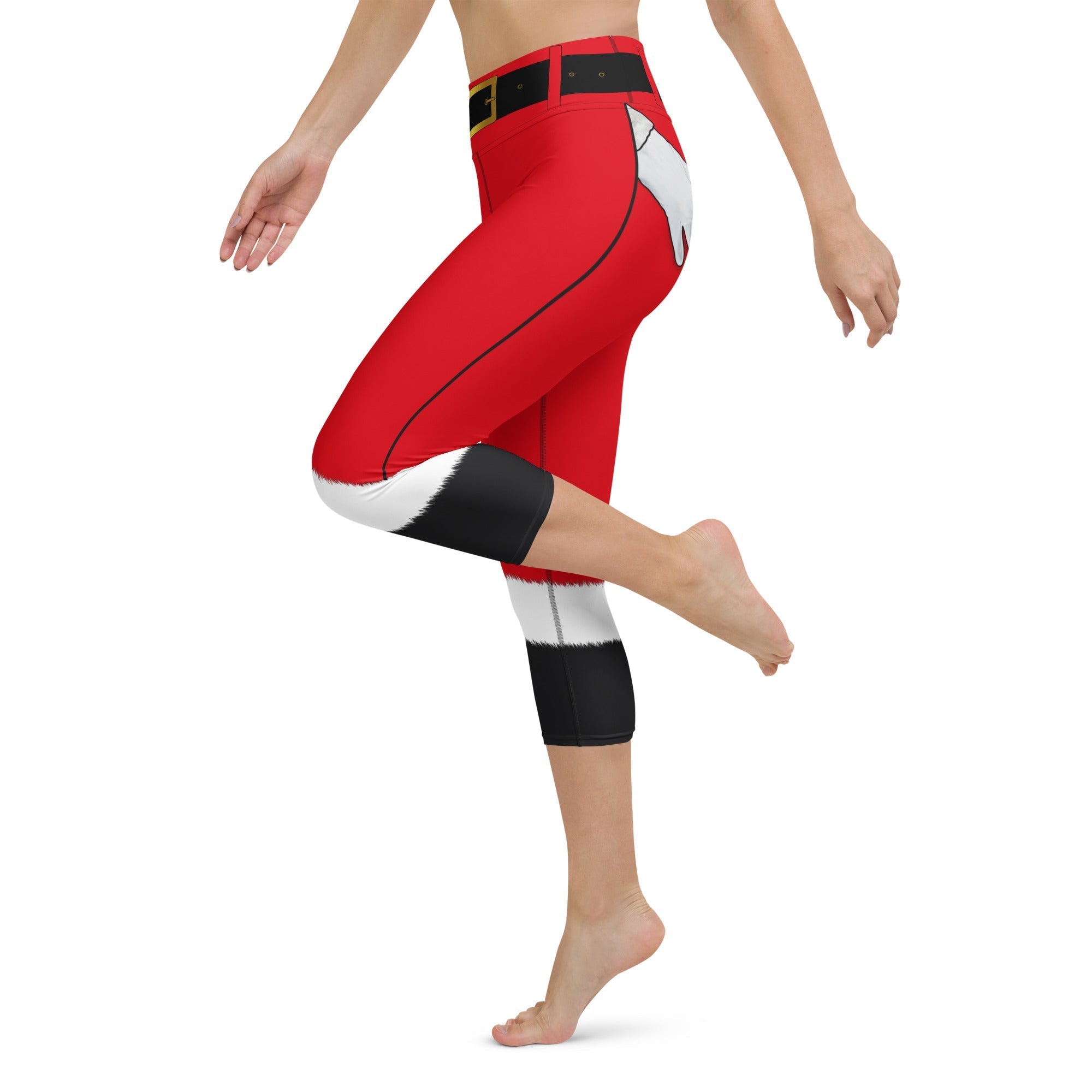 Naughty Santa Outfit Yoga Capris