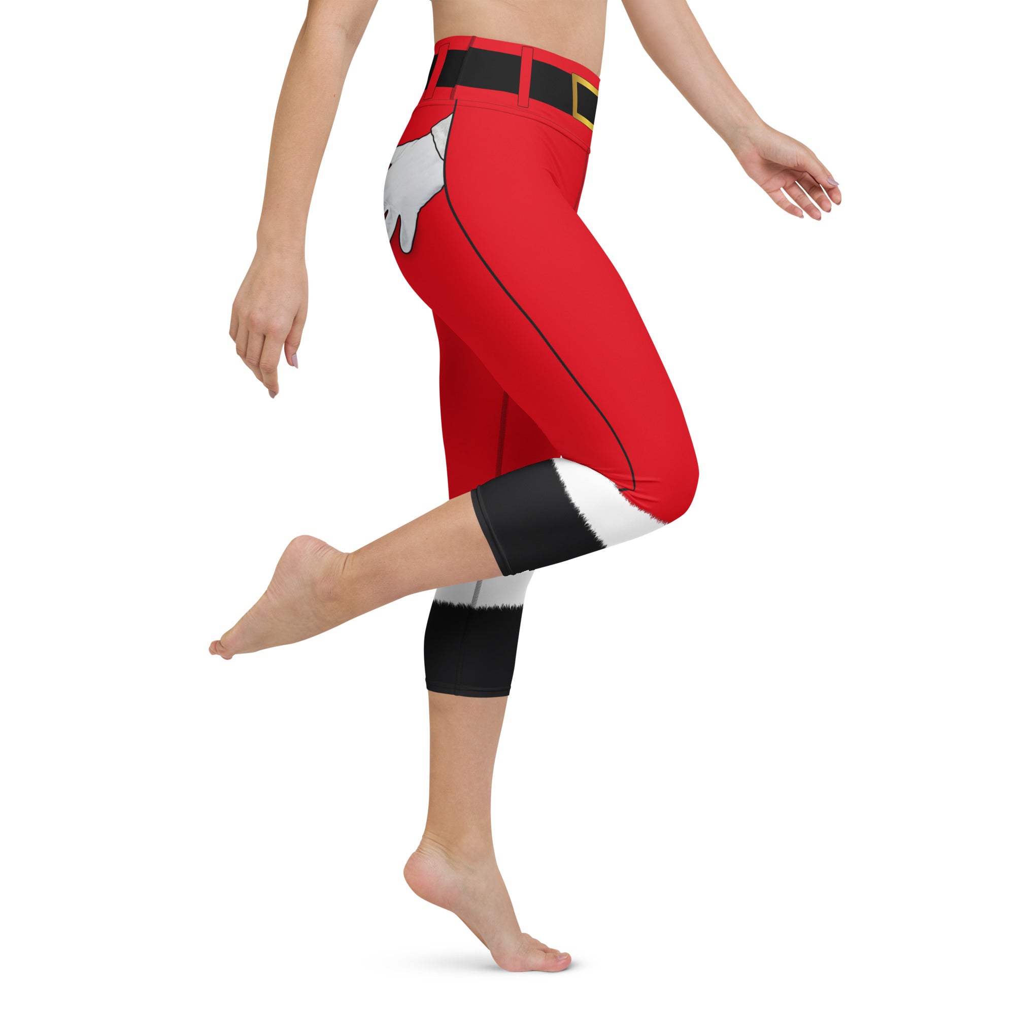 Naughty Santa Outfit Yoga Capris