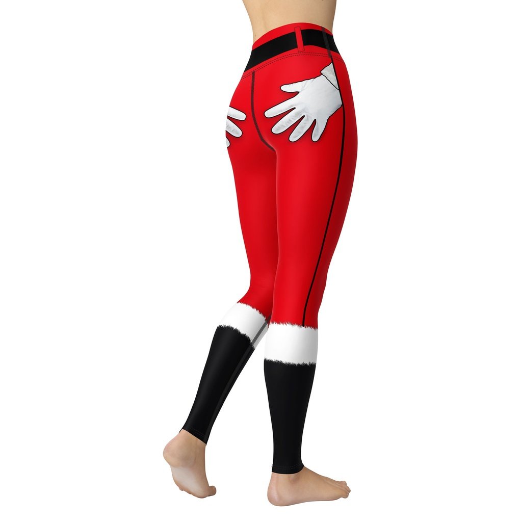 Naughty Santa Outfit Yoga Leggings