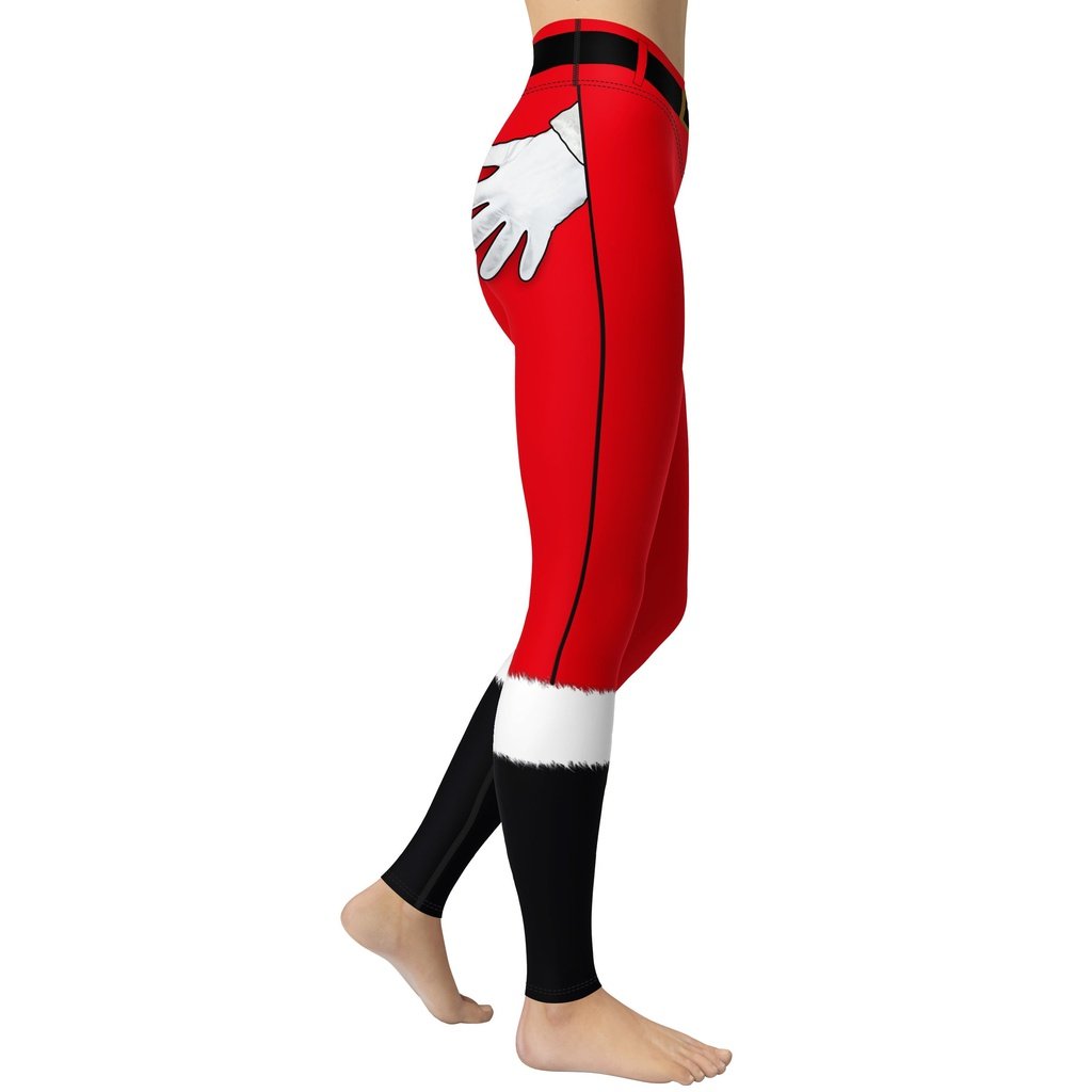 Naughty Santa Outfit Yoga Leggings