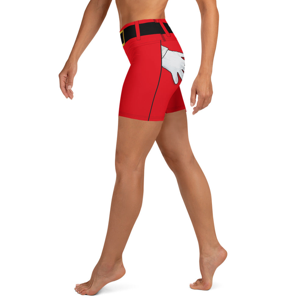 Naughty Santa Outfit Yoga Shorts