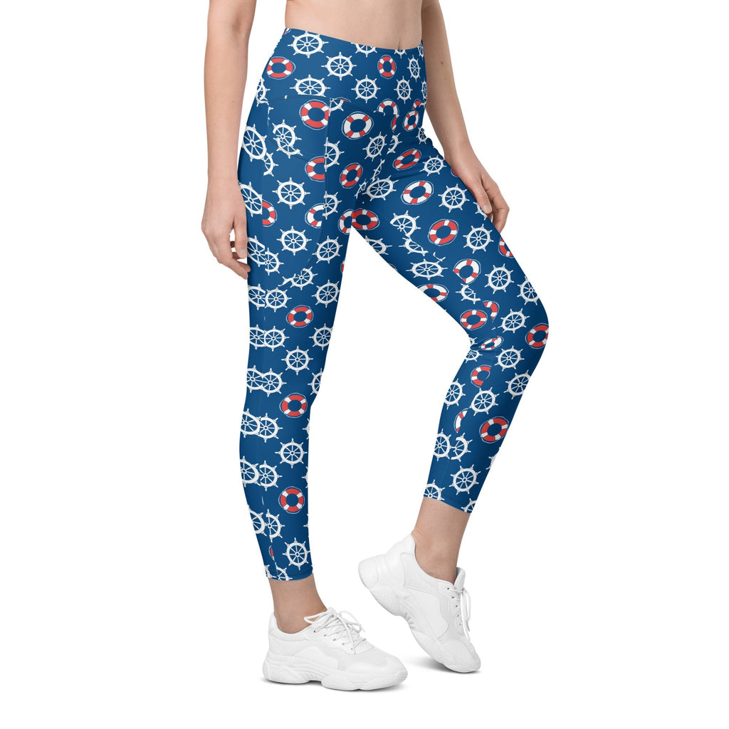 Nautical Leggings With Pockets