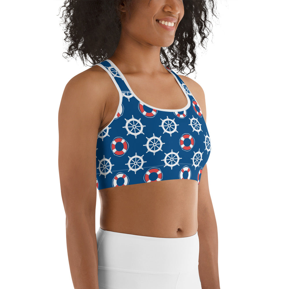 Nautical Sports Bra