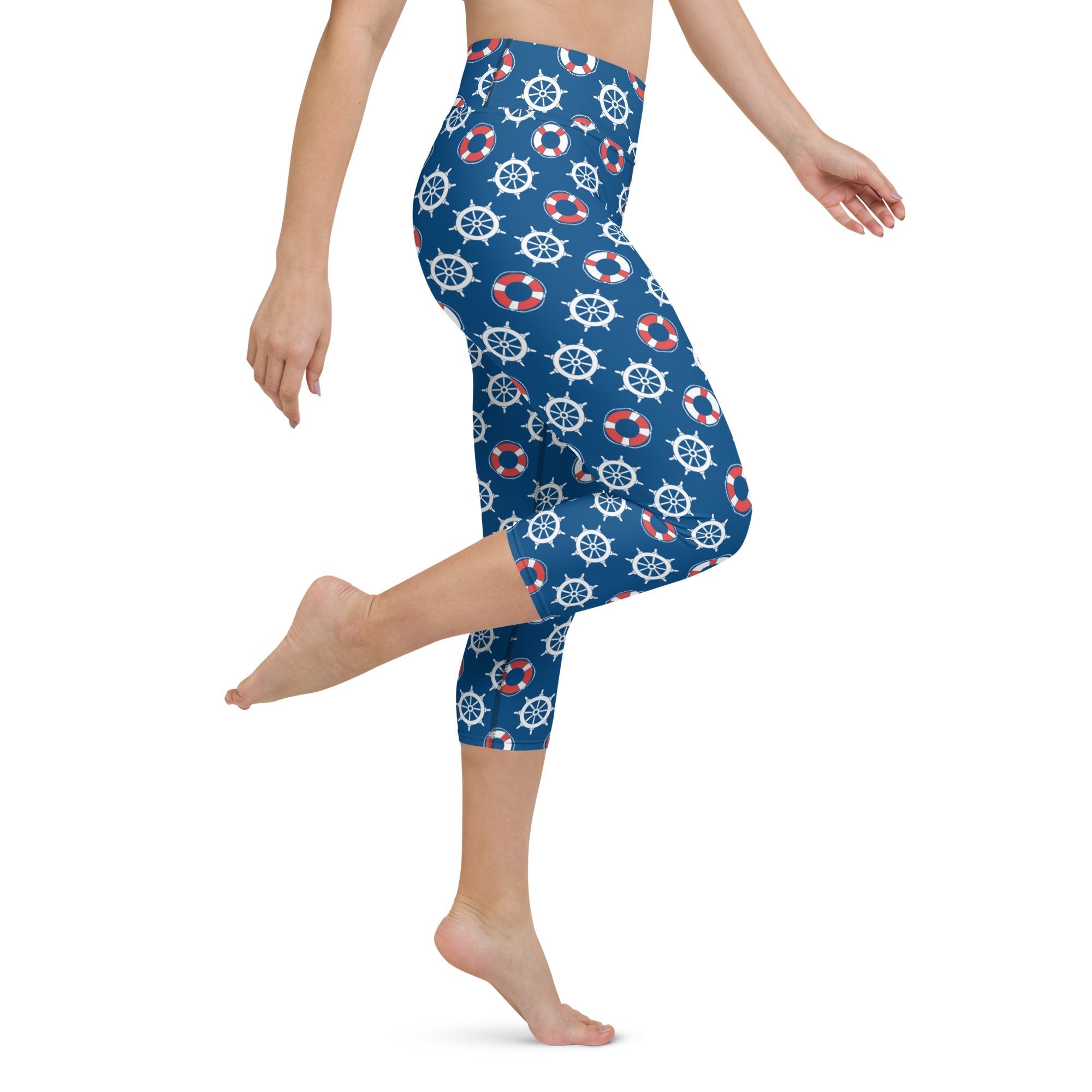 Nautical Yoga Capris