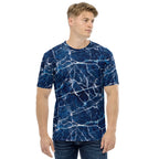 Navy Blue Marble Men's T-shirt