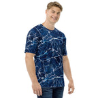 Navy Blue Marble Men's T-shirt