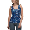 Navy Blue Marble Tank Top