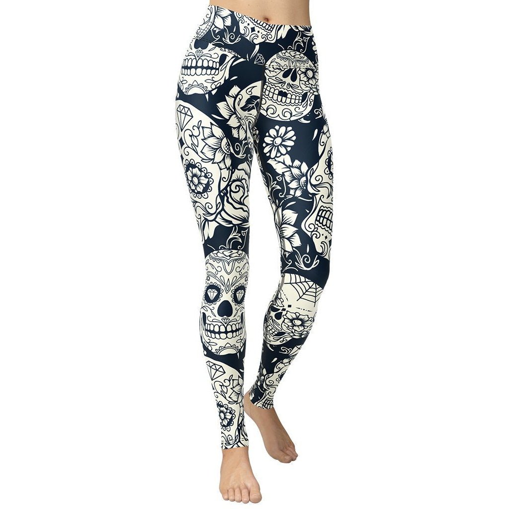 Comfy Yoga Women's Printed Leggings – Super Soft Milk Silk Non-Compression Workout Pants
