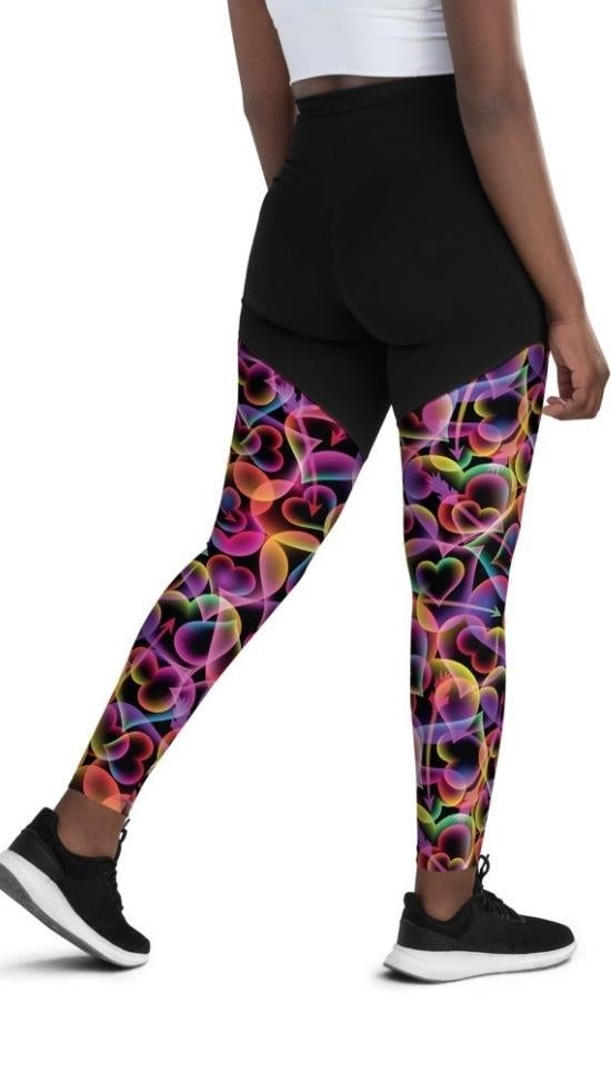 Artsy Heart Compression Leggings