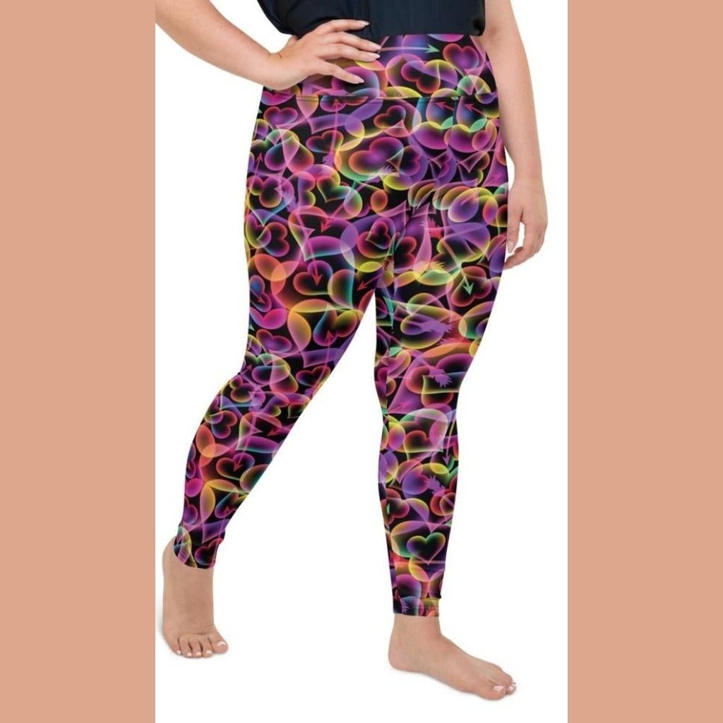Artsy Heart Plus Size Leggings