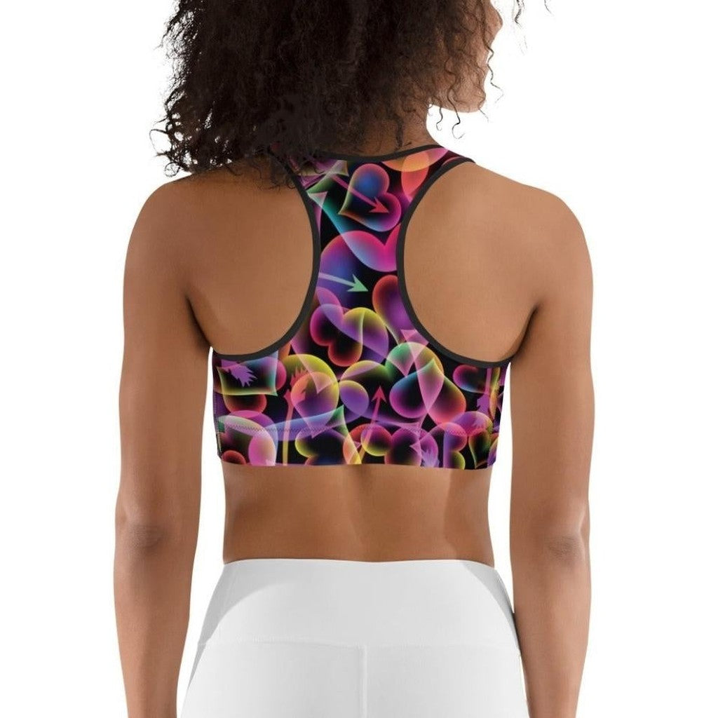 Artsy Heart Sports Bra