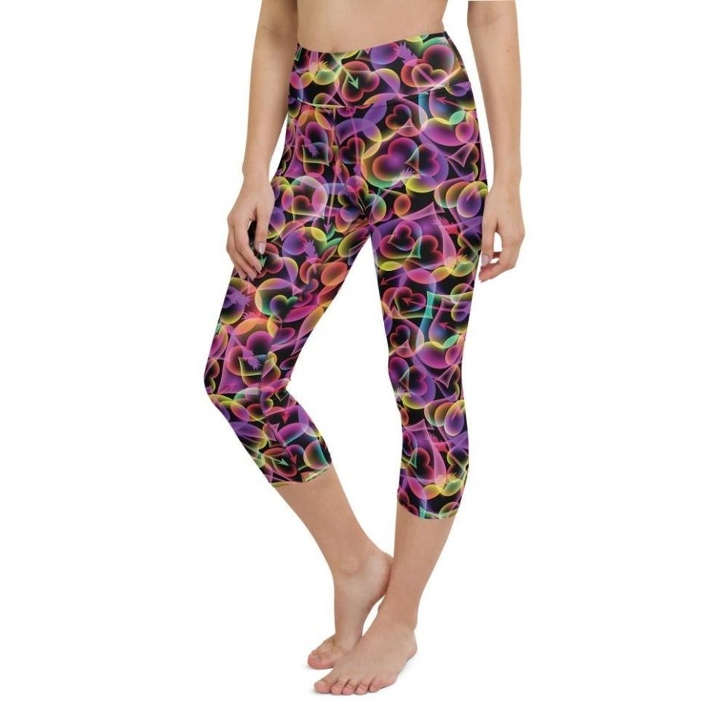 Artsy Heart Yoga Capris