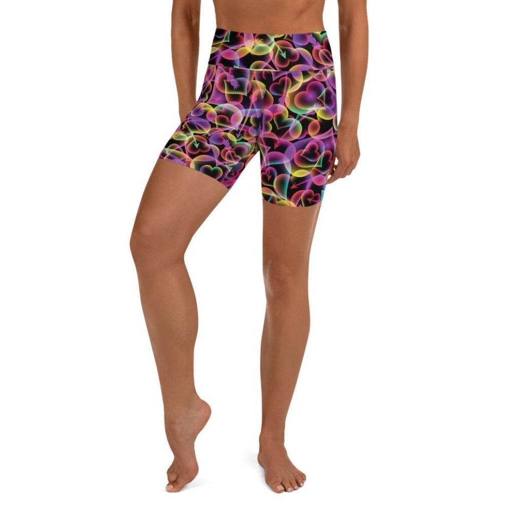 Artsy Heart Yoga Shorts