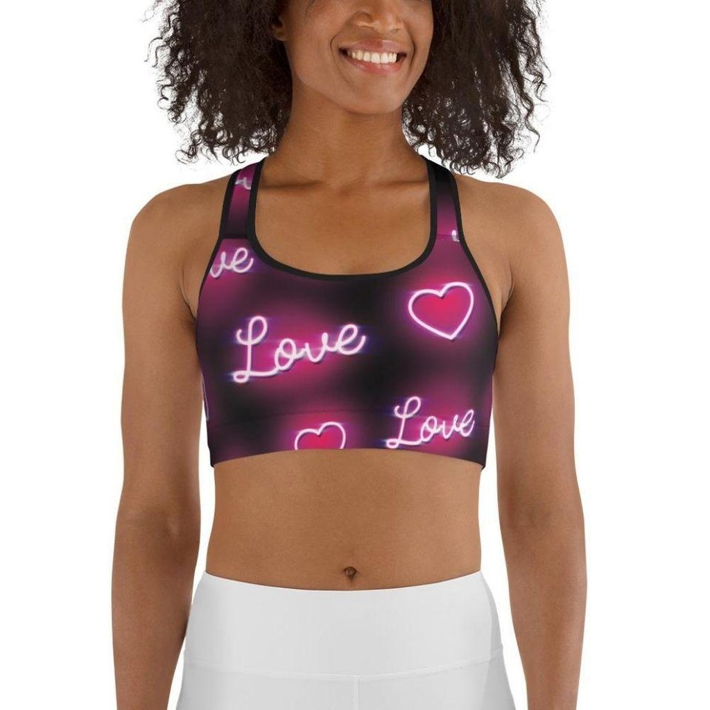 Neon Love Sports Bra