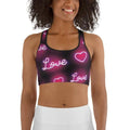 Neon Love Sports Bra