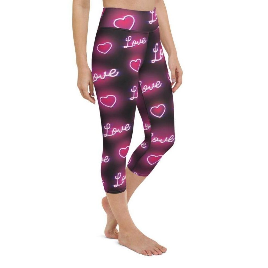 Neon Love Yoga Capris