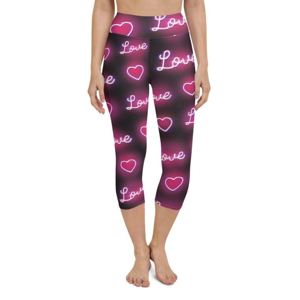 Neon Love Yoga Capris