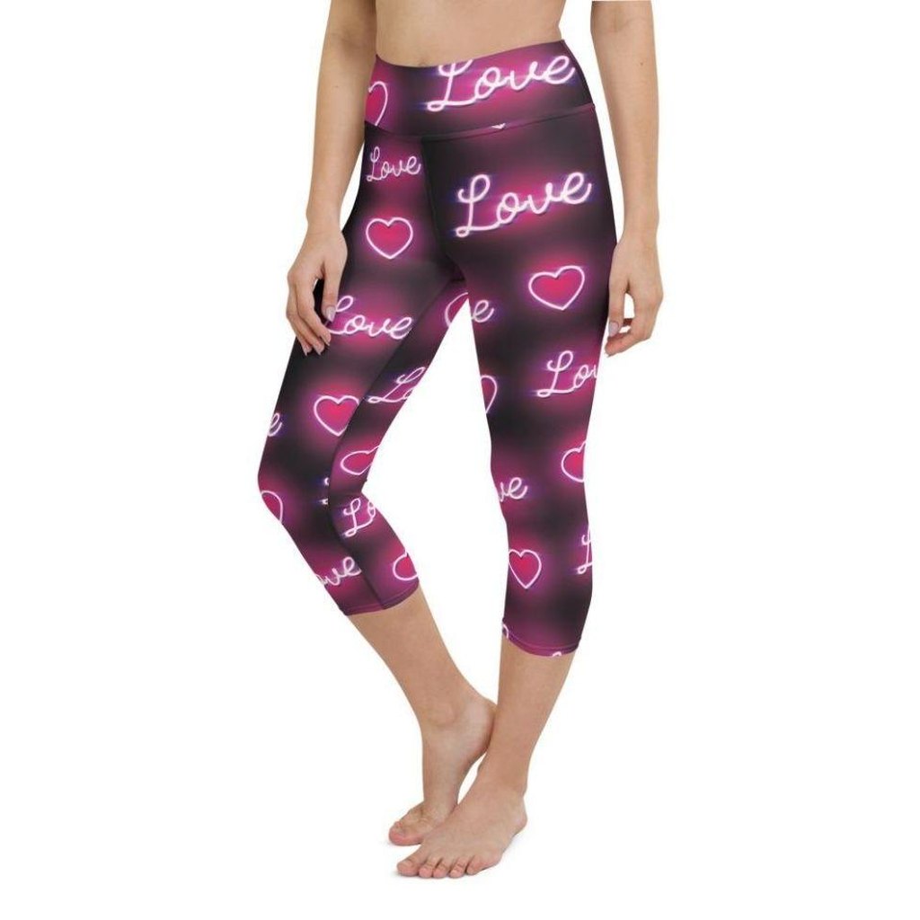 Neon Love Yoga Capris