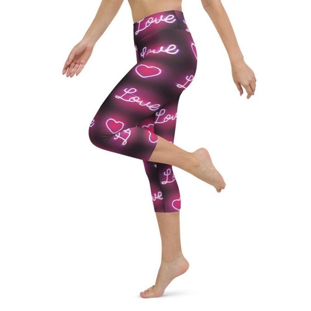 Neon Love Yoga Capris
