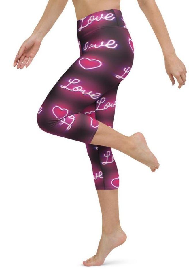 Neon Love Yoga Capris