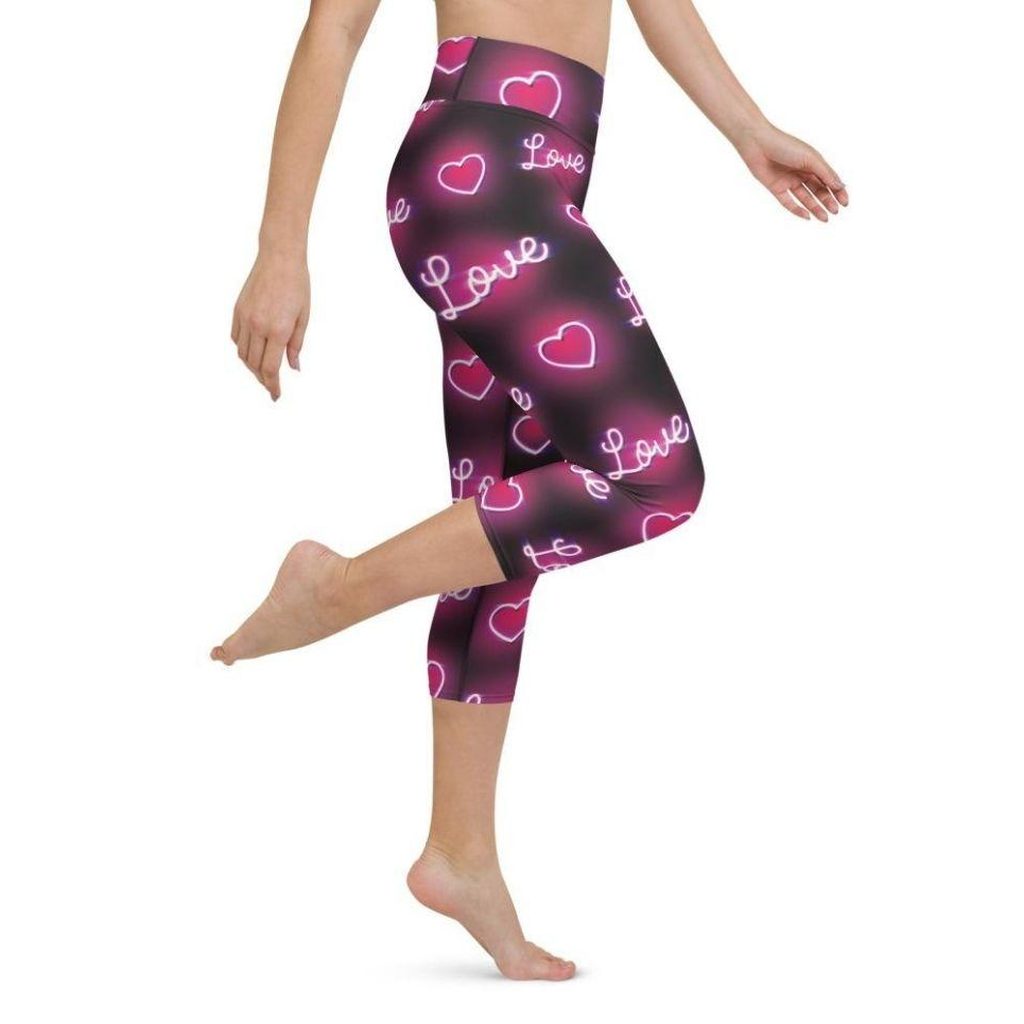 Neon Love Yoga Capris
