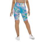 Neon Psychedelic Biker Shorts