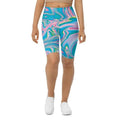Neon Psychedelic Biker Shorts