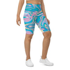 Neon Psychedelic Biker Shorts
