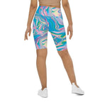 Neon Psychedelic Biker Shorts
