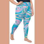 Neon Psychedelic Plus Size Leggings