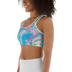 Neon Psychedelic Sports Bra