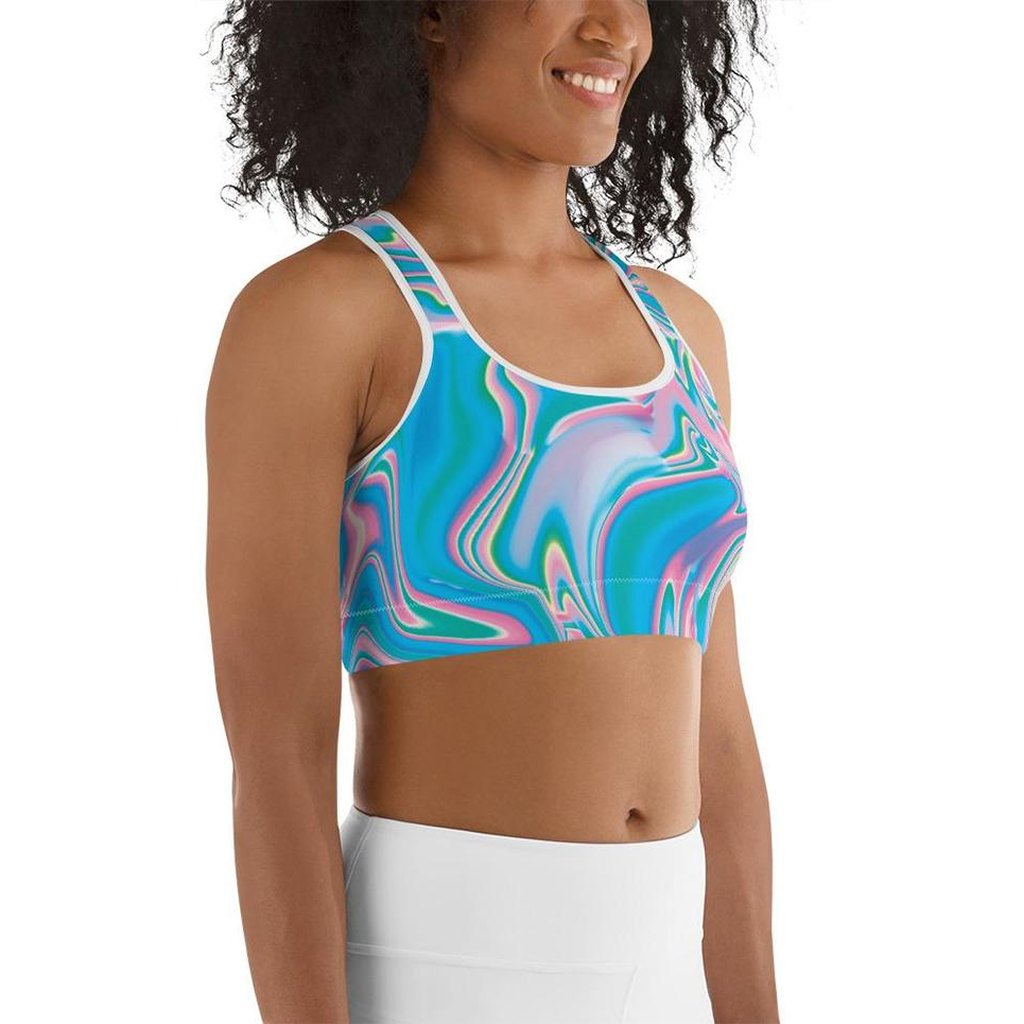 Neon Psychedelic Sports Bra
