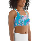Neon Psychedelic Sports Bra