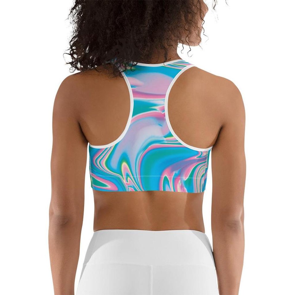 Neon Psychedelic Sports Bra