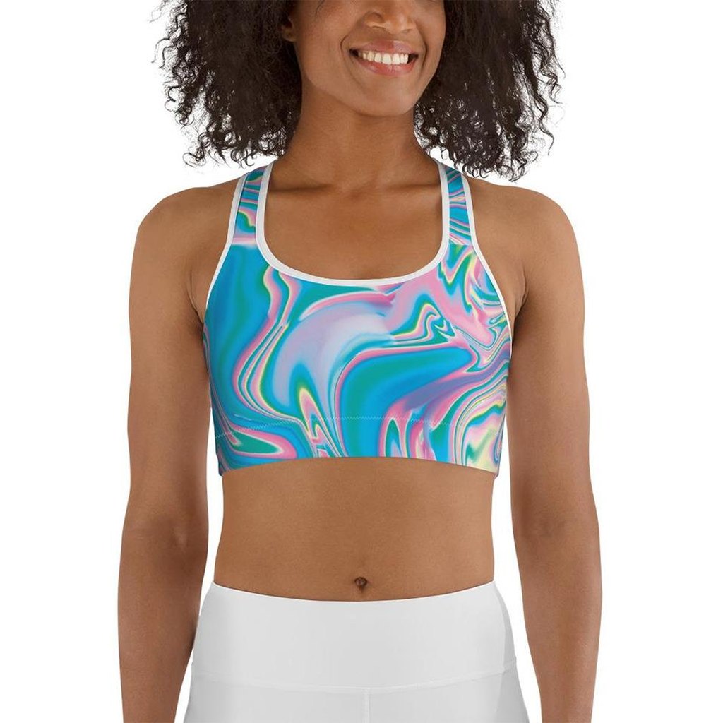 Neon Psychedelic Sports Bra