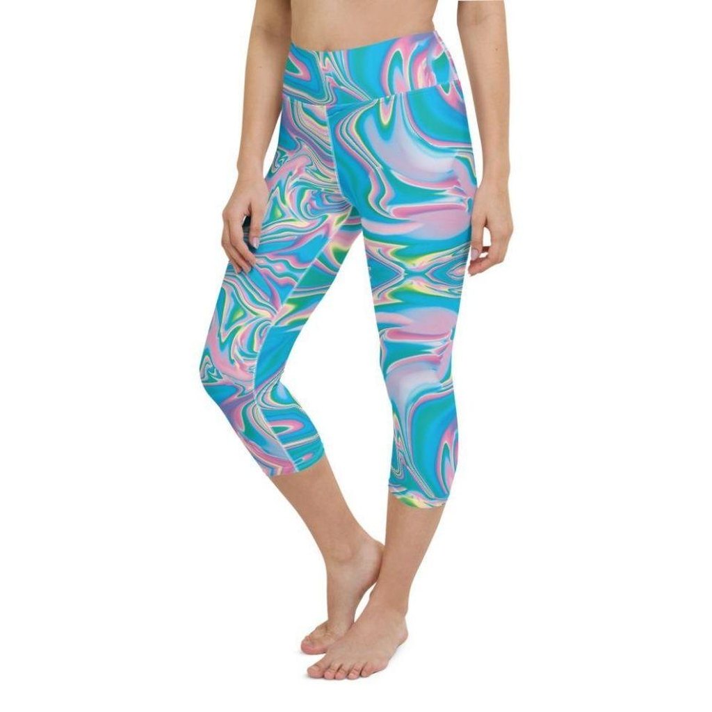 Neon Psychedelic Yoga Capris